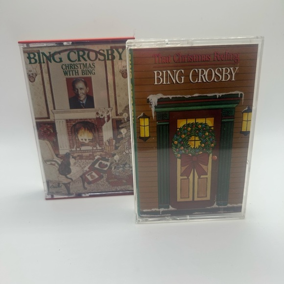 Bing Crosby Christmas cassettes, vintage , original case, retro - Picture 1 of 3
